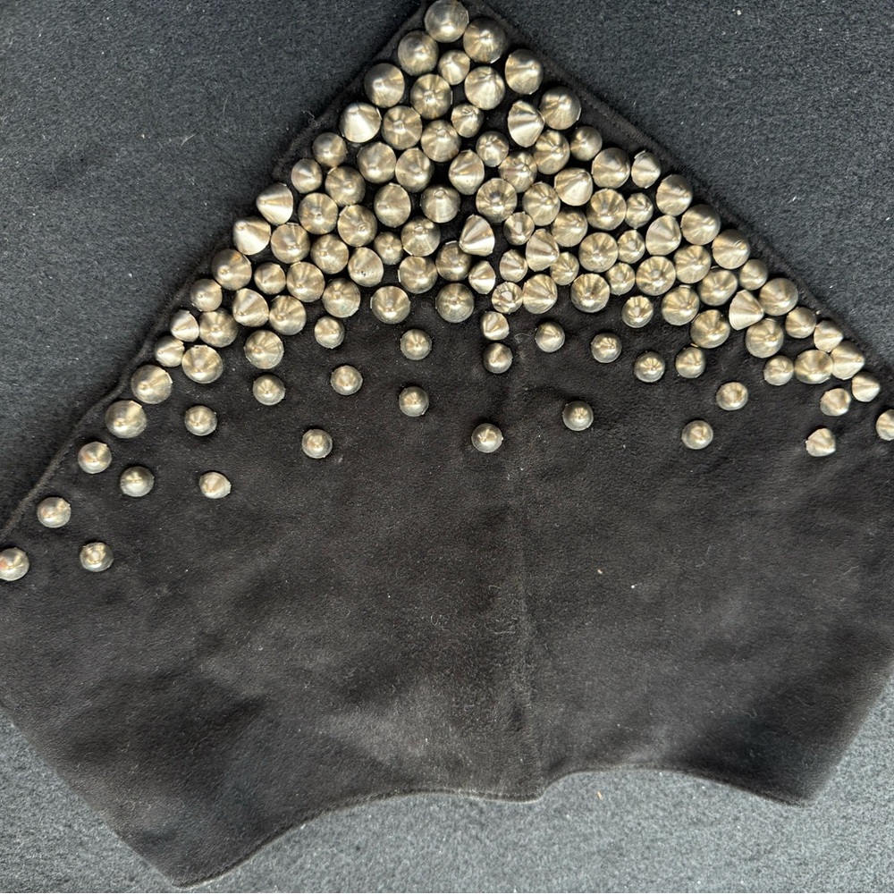 Black Studded Scarf